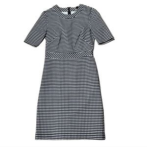 Banana Republic Size 0/Zero Workwear Dress/Checkered/Gingham/Career/Midi/Party
